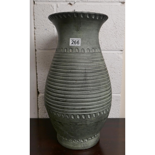 266 - Large terracotta plant pot - Approx H: 49cm