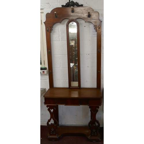 269 - Victorian mahogany hall stand