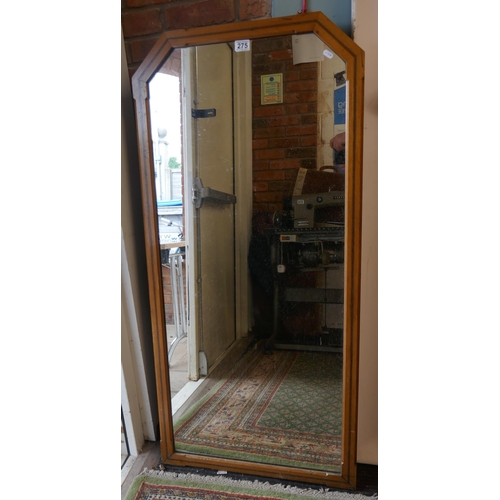 275 - Inlaid antique mirror