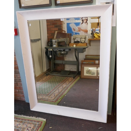 276 - Large Victorian style bevelled glass mirror