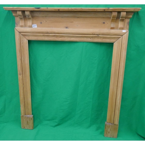 277 - Vintage pine fire surround