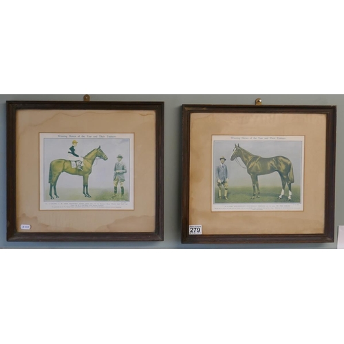 279 - Pair of horse racing prints