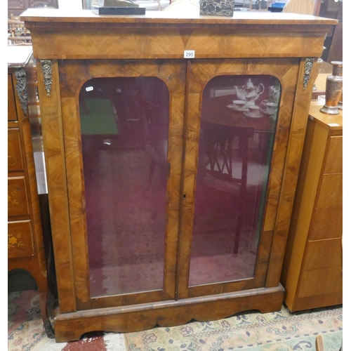 295 - Large French inlaid peer cabinet with ormolu mounts - Approx size: W: 114cm D: 35cm H: 143cm