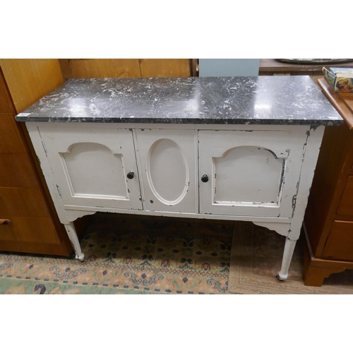 301 - Painted marble top washstand