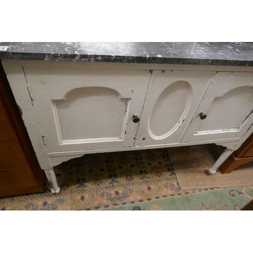 301 - Painted marble top washstand