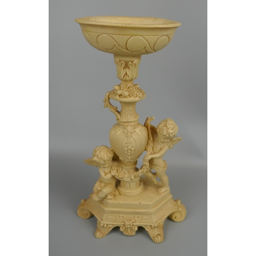 302 - Unusual ornament depicting cherubs - Approx H: 39cm