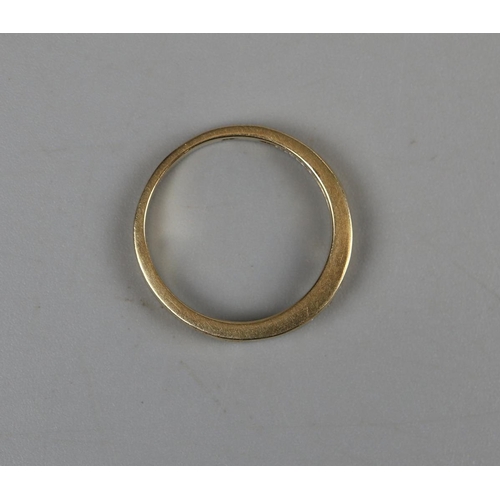 31 - Gold channel set diamond ring - Size N