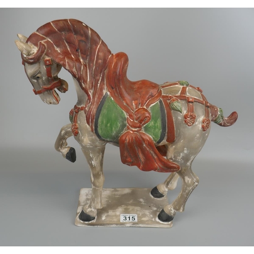 315 - Ceramic horse figure - Approx H: 44cm