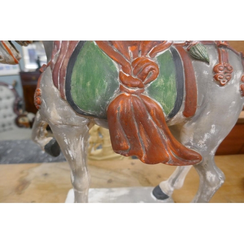 315 - Ceramic horse figure - Approx H: 44cm