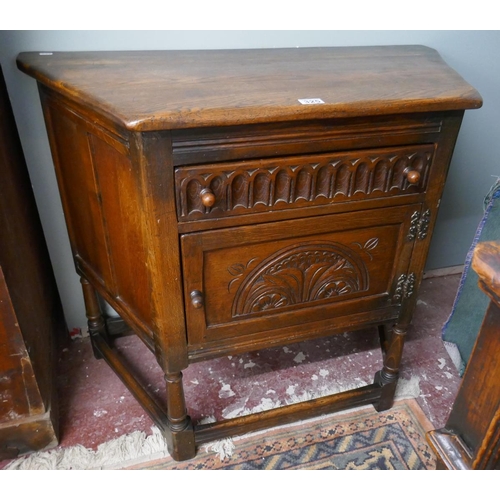 325 - Carved oak cabinet