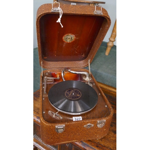 327 - Portable gramophone