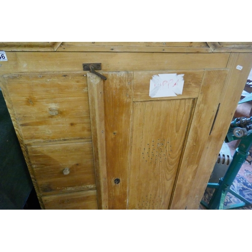 336 - Antique pine larder cupboard