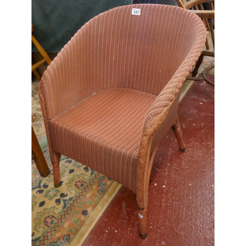 347 - Lloyd loom armchair