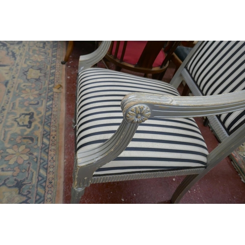 356 - Upholstered French style armchair