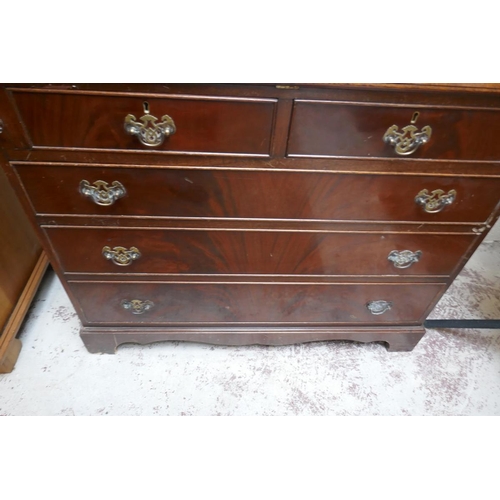 361 - Mahogany bureau bookcase