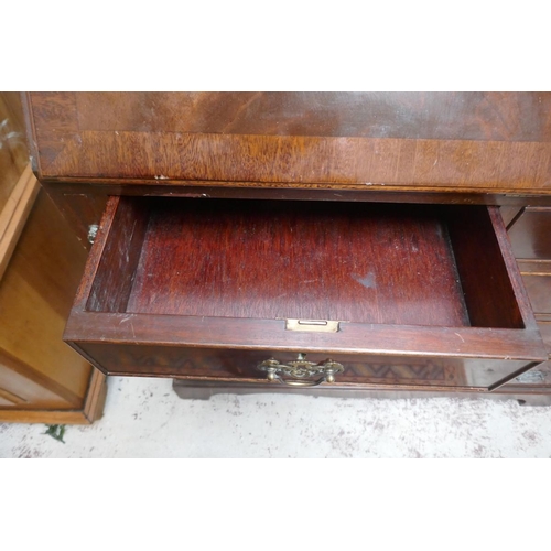 361 - Mahogany bureau bookcase