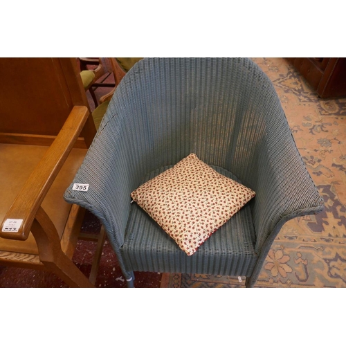 395 - Lloyd loom lusty armchair