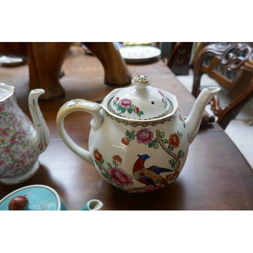 410 - Collection of teapots