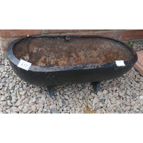 417 - Cast iron trough