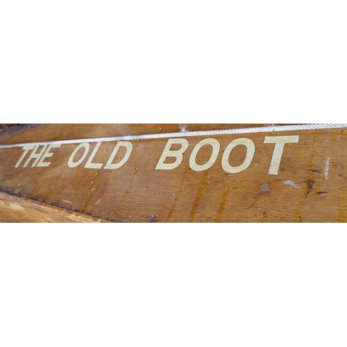 426 - Wooden canoe for 2 - The Old Boot