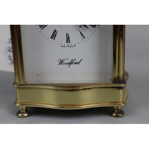 68 - Brass clock by Woodford