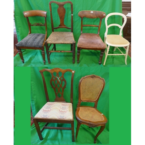 402 - Collection of 6 chairs