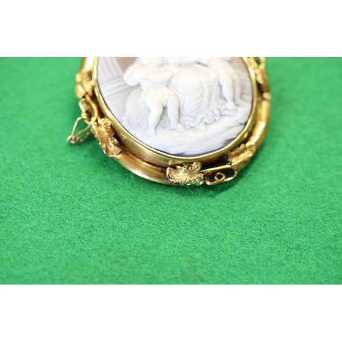 17 - Fine antique gold mounted cameo