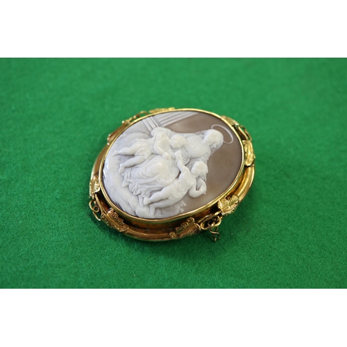 17 - Fine antique gold mounted cameo