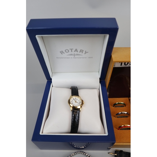 105 - Collection of watches to include Rotary