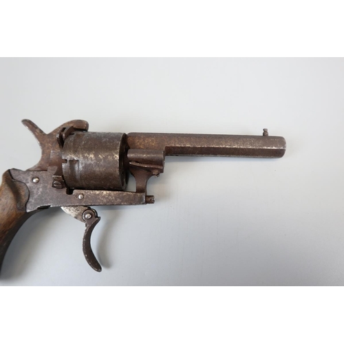 108 - 1880 Belgian pin fire revolver