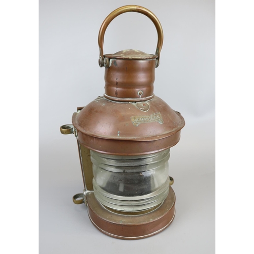 127 - Ships mast head lantern - Approx H: 38cm