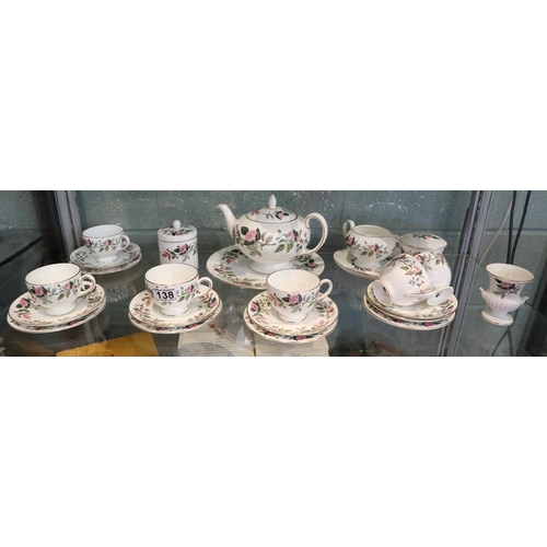 138 - Wedgwood Hathaway Rose tea service