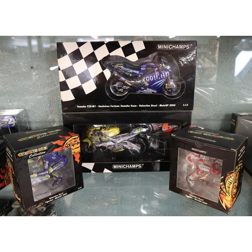 148 - 2 Minichamps 1:12 scale model Valentino Rossi bikes & riders