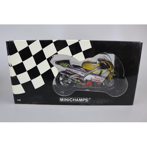 148 - 2 Minichamps 1:12 scale model Valentino Rossi bikes & riders