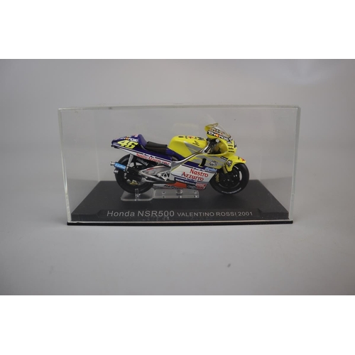 153 - 19 1:24 and 1:18 scale model Valentino Rossi Bikes