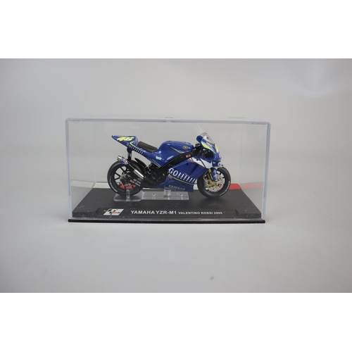 153 - 19 1:24 and 1:18 scale model Valentino Rossi Bikes