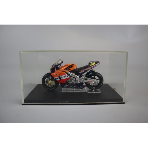 153 - 19 1:24 and 1:18 scale model Valentino Rossi Bikes