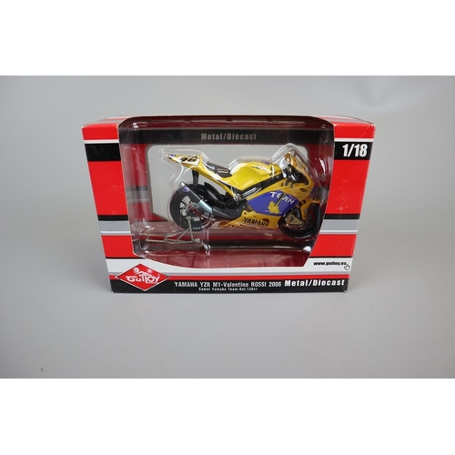 153 - 19 1:24 and 1:18 scale model Valentino Rossi Bikes