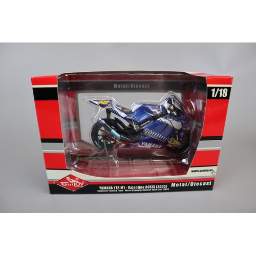 153 - 19 1:24 and 1:18 scale model Valentino Rossi Bikes