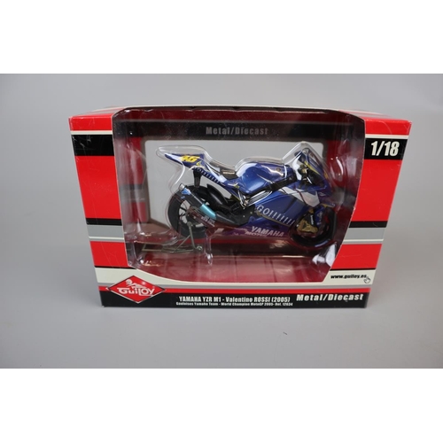 153 - 19 1:24 and 1:18 scale model Valentino Rossi Bikes