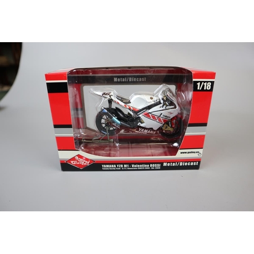 153 - 19 1:24 and 1:18 scale model Valentino Rossi Bikes