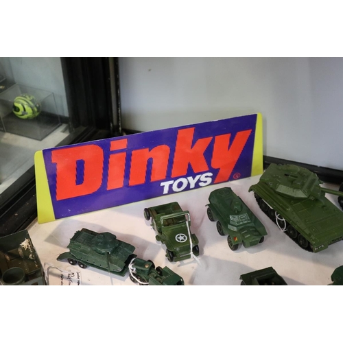 156 - Large collection of Dinky military vehicles