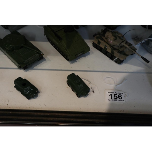 156 - Large collection of Dinky military vehicles