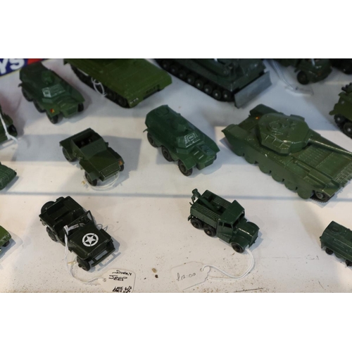 156 - Large collection of Dinky military vehicles