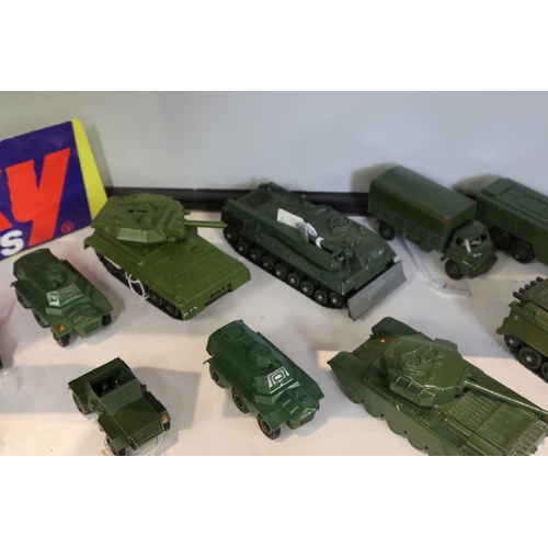 156 - Large collection of Dinky military vehicles