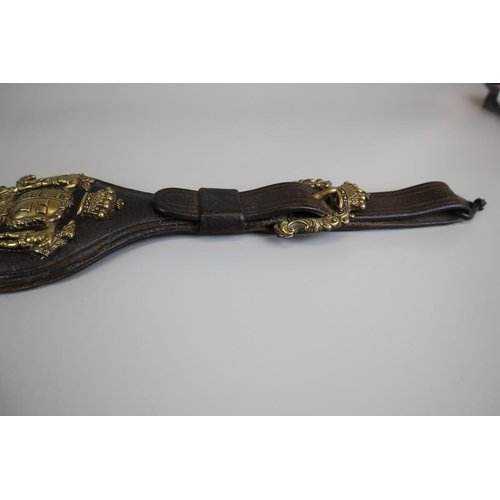 167 - Rare Blenheim Palace Martingale with family crest - Superior quality circa 1890