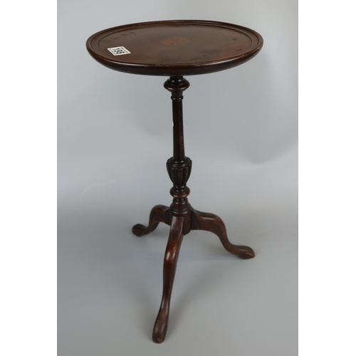 198 - Inlaid mahogany wine table