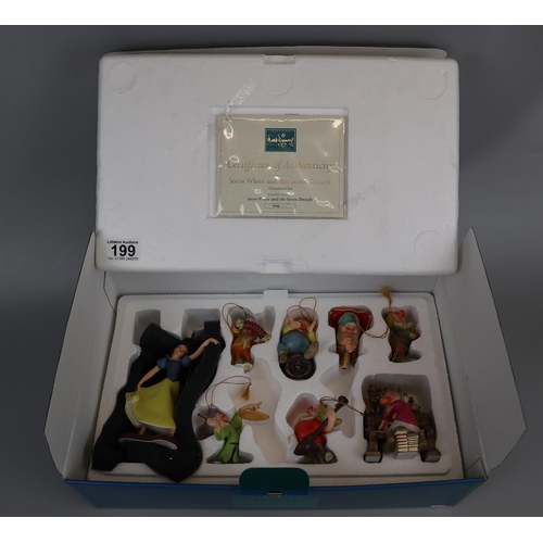 199 - Walt Disney Classics Collection, Snow White & the 7 dwarfes in box with COA - Only retailed in the U... 