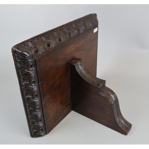 202 - Carved Victorian bracket shelf