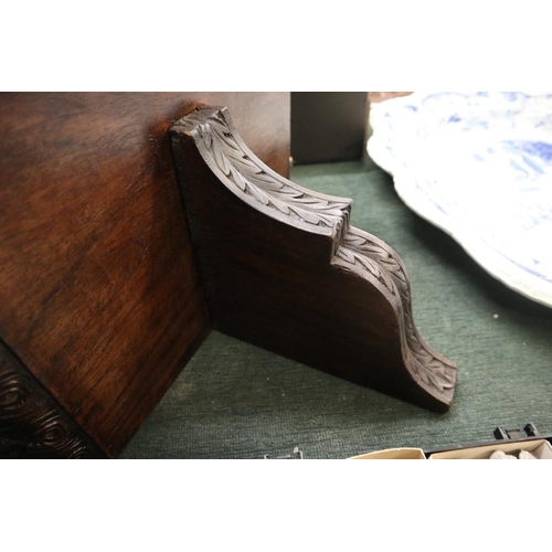 202 - Carved Victorian bracket shelf